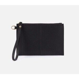 HOBO Vida Leather Pouch  Wristlet Clutch In Black New W/ Tag